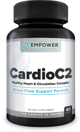 CardioC2 blood flow support formula, single bottle of 60 capsules